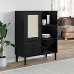 vidaXL Hoge kast SENJA 90x40x112 cm rattan look grenenhout, Verzenden, Nieuw