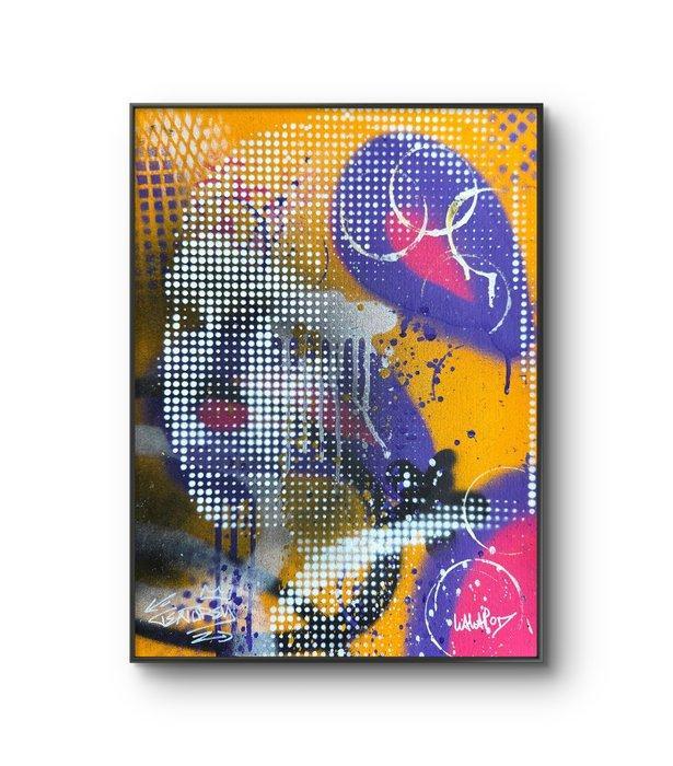 Wawapod (1991) - Jeune fille à la perle Collab x Textured, Antiek en Kunst, Kunst | Schilderijen | Modern