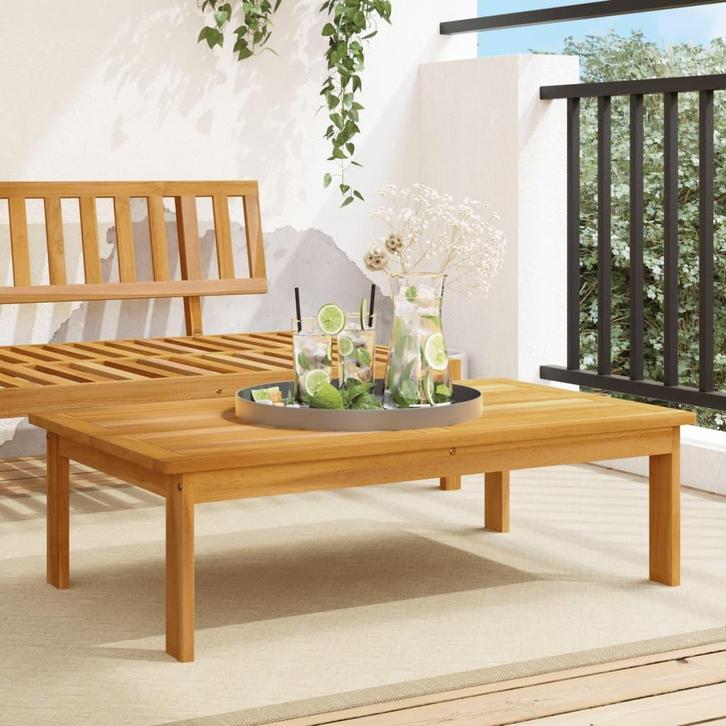 vidaXL Tuintafel 100x60x30 cm massief acaciahout, Tuin en Terras, Tuinsets en Loungesets, Nieuw, Verzenden