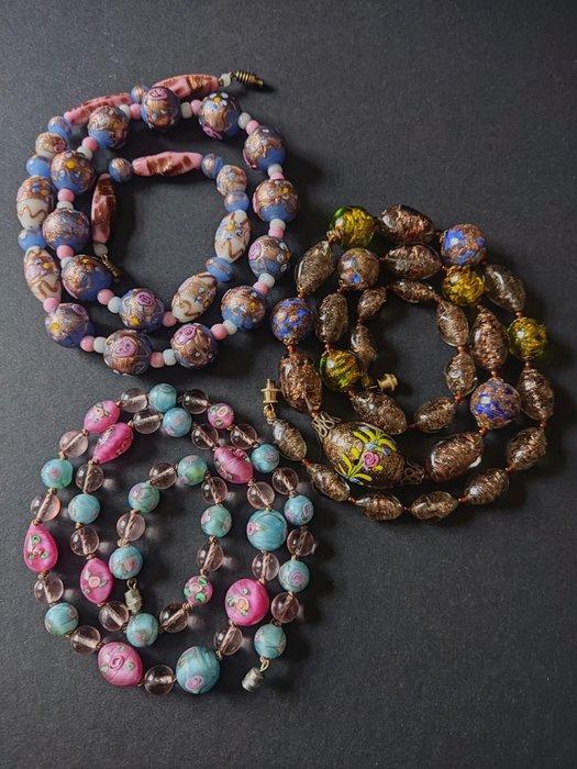 laiton - Chaîne - Perles de gâteau de mariage Murano, Antiek en Kunst, Kunst | Designobjecten