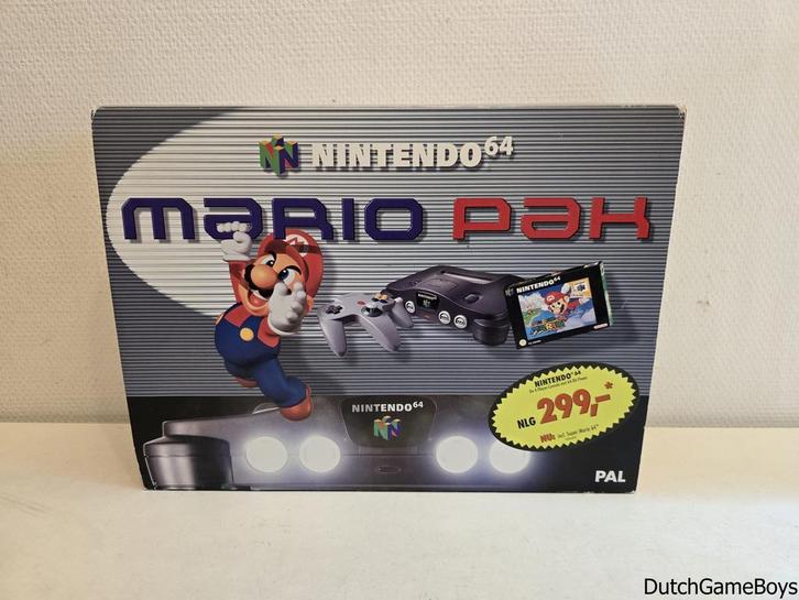 Nintendo 64 / N64 - Console - Mario Pak (Sleeve) - Boxed, Games en Spelcomputers, Spelcomputers | Nintendo 64, Gebruikt, Verzenden