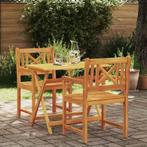 Bruine Tuinstoelen Massief Hout | OP = OP | 64% Korting!, Tuin en Terras, Tuinstoelen, Verzenden, Gebruikt, Hout