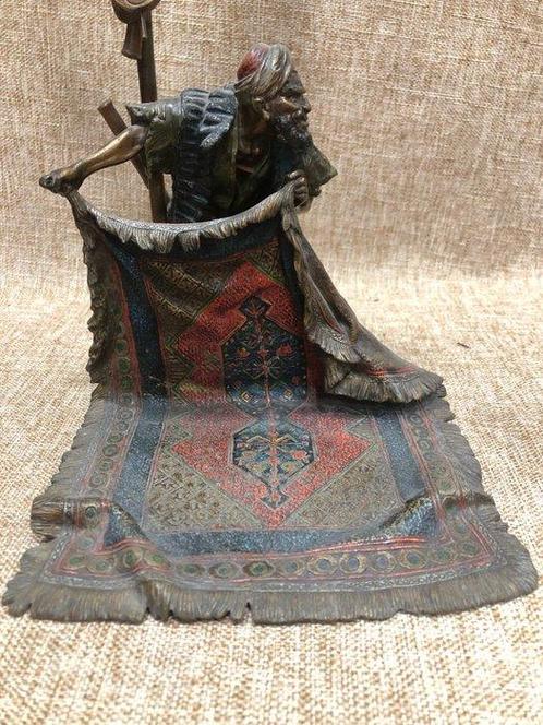 Franz Bergman foundry - Statue, Orientali - 22 cm - Bronze, Antiek en Kunst, Antiek | Keramiek en Aardewerk