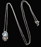 Topaas - Zilver, Elfenketting Topaas Blauw Fee Tranen: