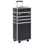 vidaXL Make-up trolley aluminium zwart, Handtassen en Accessoires, Verzenden, Nieuw