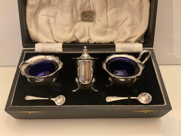 Francis Howard Ltd - Olie-en-azijnstelletje (5) - Sterling, Antiquités & Art, Antiquités | Argent & Or