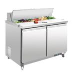 U serie RVS gekoelde saladette 2-deurs | 405L | 1/1GN |, Zakelijke goederen, Verzenden, Nieuw in verpakking