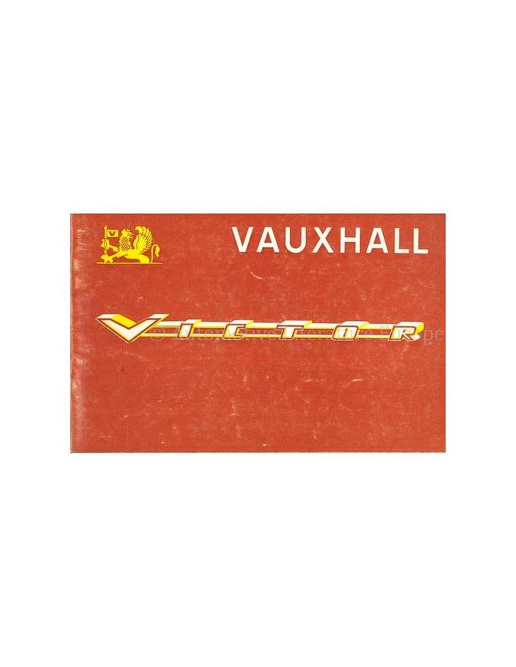 1962 VAUXHALL VICTOR INSTRUCTIEBOEKJE NEDERLANDS, Auto diversen, Handleidingen en Instructieboekjes