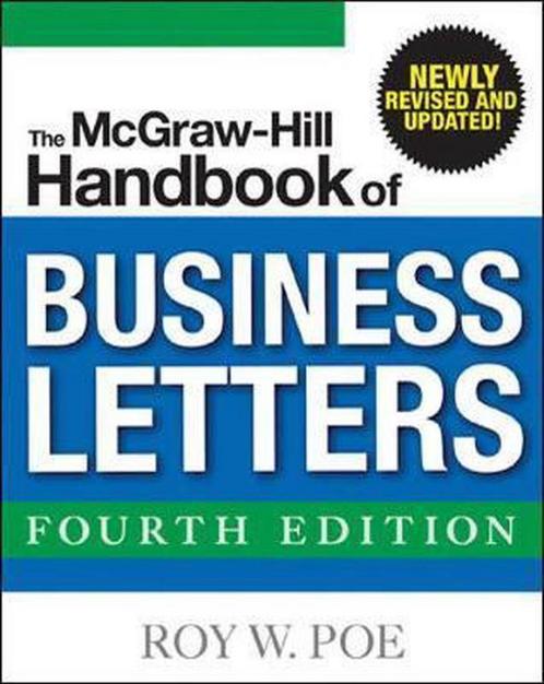The Mcgraw-Hill Handbook of Business Letters 9780071460804, Livres, Livres Autre, Envoi