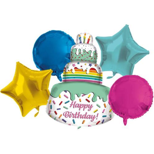 Helium Ballon Taart Set Leeg 5 delig, Hobby & Loisirs créatifs, Articles de fête, Envoi