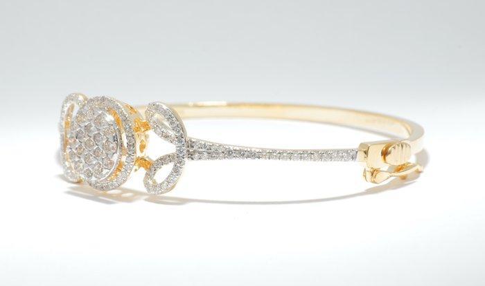 Armband - 14 karaat Geel goud - 1.68ct. tw. Diamant, Handtassen en Accessoires, Armbanden
