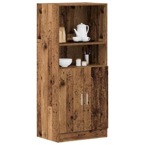 vidaXL Armoire de cuisine vieux bois 57x41,5x131,5 cm, Maison & Meubles, Armoires | Autre, Neuf, Envoi