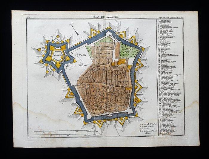 Europa - Italië / Emilia-Romagna / Modena; J.J.F. De Lalande, Boeken, Atlassen en Landkaarten