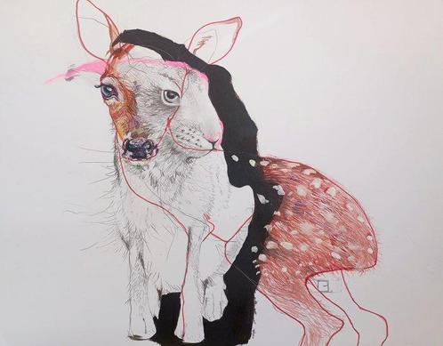 Olga Gál - Walk on the wild side, Antiek en Kunst, Kunst | Schilderijen | Modern