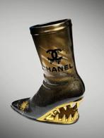AmsterdamArts - Chanel inspired monstrous heel Chrome gold