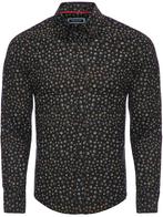 Zwart Overhemd Met Schelp Motief Slim Fit 8479 Carisma, Vêtements | Hommes, T-shirts, Verzenden
