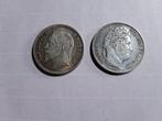 Frankrijk. 1 Franc 1846-A et 1866-A (lot de 2 monnaies)