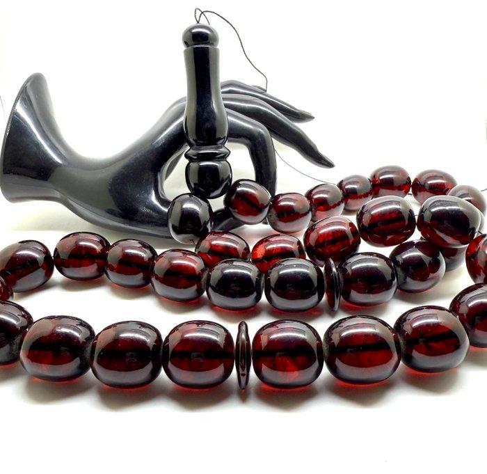 Uitzonderlijke Baltisch amber tesbih gebedsketting, 204,9, Antiek en Kunst, Curiosa en Brocante