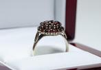 Zonder minimumprijs - Ring - 925 zilver - Boheemse granaat, Handtassen en Accessoires, Ringen, Nieuw
