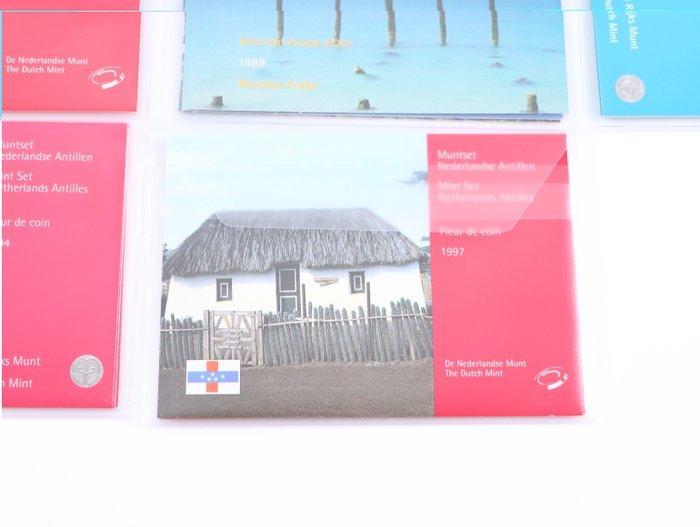 Aruba, Nederlandse Antillen. 17x FDCs (Zonder minimumprijs), Postzegels en Munten, Munten | Nederland