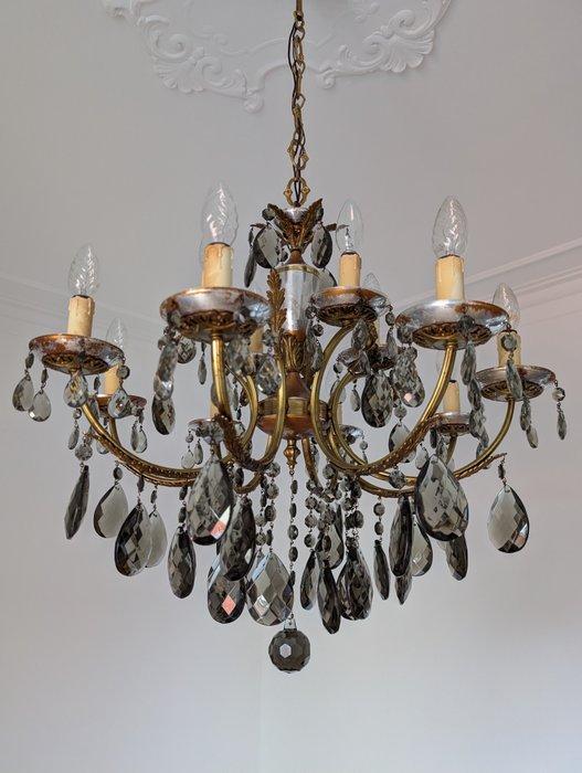 Kroonluchter - Kristal - 12 lichten, Antiek en Kunst, Antiek | Overige Antiek