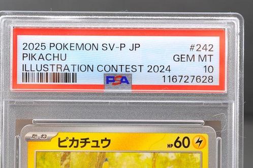 Pokémon - 1 Graded card - Pikachu 242/SV-P Carte exclusive, Hobby en Vrije tijd, Verzamelkaartspellen | Pokémon