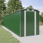 vidaXL Tuinschuur 192x1021x223 cm gegalvaniseerd staal groen, Tuin en Terras, Verzenden, Nieuw