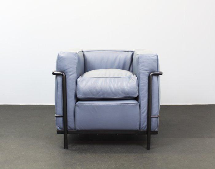Cassina - Le Corbusier - Fauteuil - LC2 - Acier, Cuir, Antiek en Kunst, Kunst | Designobjecten