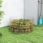 vidaXL Compostbak Ø100x50 cm gegalvaniseerd staal, Tuin en Terras, Verzenden, Nieuw