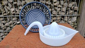Alessi - Enzo Mari - Broodmand (2) - Plastic - & citruspers