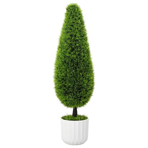 vidaXL Kunstplant Topiary Den met Pot 24x90 cm Groen, Huis en Inrichting, Woonaccessoires | Kunstplanten en Kunstbloemen, Nieuw