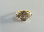 Ring - 14 karaat Geel goud, Witgoud Diamant (Natuurlijk) -, Nieuw