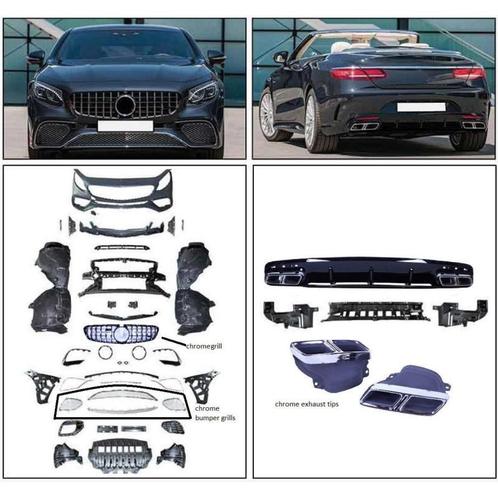 Bodykit voor mercedes s coupé cabrio c217 a217 volledig chro, Auto-onderdelen, Carrosserie