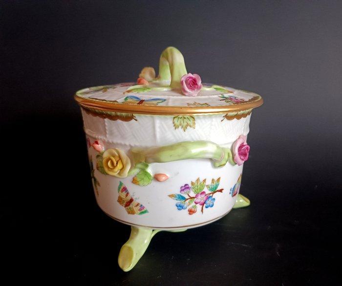 Herend - Queen Victoria - Koekjesdoos - Porselein, Antiek en Kunst, Antiek | Meubels | Tafels