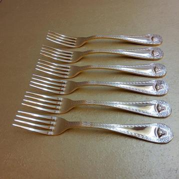 Versace Rosenthal – „Medusa Gold“ Kollektion – 6 Tafelgabeln beschikbaar voor biedingen