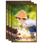 vidaXL Collage de cadres photo 3 pcs de mur table Bronze, Verzenden