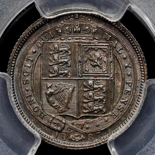 Koninkrijk Groot-Brittannië. Victoria. 6 Pence 1887 - PCGS, Postzegels en Munten, Munten | Europa | Niet-Euromunten