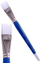 Blauwe Schmink Penseel Plat Nr.20, Hobby en Vrije tijd, Verzenden, Nieuw