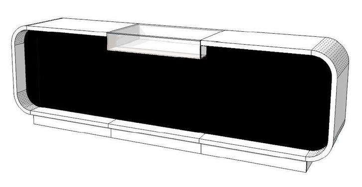 *TIP*  Super high glossy toonbank duotone C-PEC-015-COMP 31, Zakelijke goederen, Kantoor en Winkelinrichting | Winkel en Inventaris