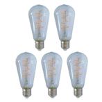 AANBIEDING Voordeelpak 5 stuks LED Filament Edison lamp, Nieuw, E27 (groot), Verzenden