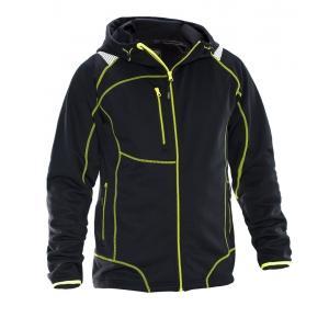 Jobman werkkledij workwear - 5150 hoodie vision s zwart/geel, Bricolage & Construction, Vêtements de sécurité