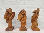 Figurine - Horen zien zwijgen (3) - Fer, Antiek en Kunst