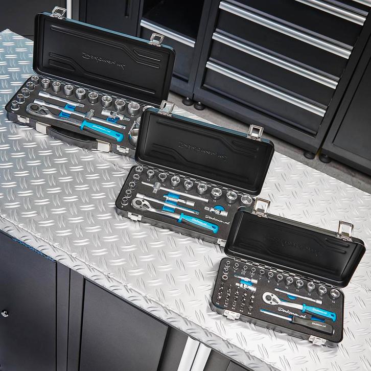 Datona Drie opbergboxen dopsleutelset - Datona, Doe-het-zelf en Bouw, Gereedschap | Handgereedschap, Ophalen of Verzenden