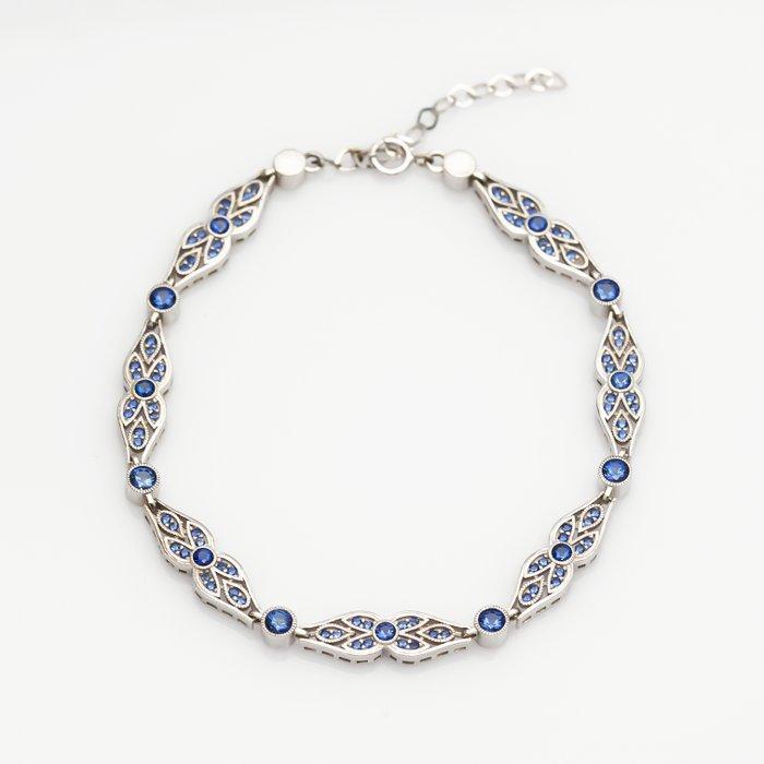 Zonder Minimumprijs - Armband - 14 karaat Witgoud, Zilver -, Handtassen en Accessoires, Armbanden