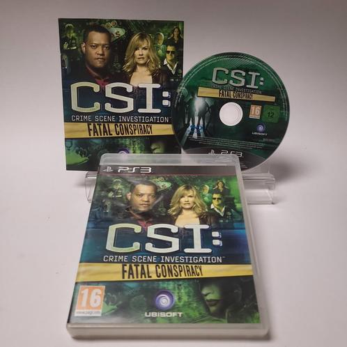 CSI: Crime Scene Investigation Fatal Conspiracy PS3, Games en Spelcomputers, Games | Sony PlayStation 3, Zo goed als nieuw, Ophalen of Verzenden