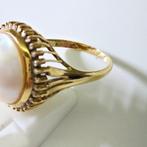 Ring - 18 karaat Geel goud - 0.17ct. tw. Parel, Nieuw
