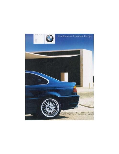 2000 BMW 3 SERIE COUPÉ BROCHURE DUITS, Livres, Autos | Brochures & Magazines