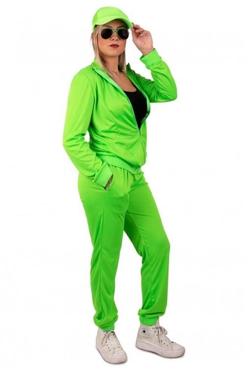 Trainingspak Dames Neon Groen, Kleding | Dames, Carnavalskleding en Feestkleding, Nieuw, Verzenden