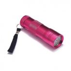 Mini zaklamp 12 LED Aluminium UV Ultra Violet paars licht..., Nieuw, Verzenden