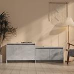 vidaXL Tv-meubel 146,5x35x50 cm bewerkt hout betongrijs, Huis en Inrichting, Verzenden, Nieuw